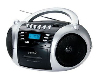   SC 183UM Portable MP3/CD/AM/FM/U​SB/SD/AUX Cassette Recorder Player