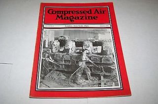 JAN 1937 COMPRESSED AIR industrial magazine GAS ENGINE CASTING