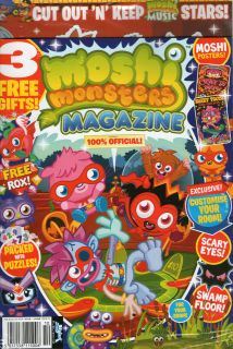 MOSHI MONSTERS MAGAZINE #10   Cut Out Music Stars, Posters & More 