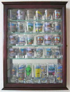 Shot Glass / Miniature Display Case Cabinet Shadow Box