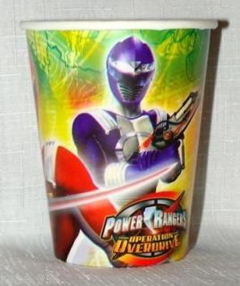 NEW ~POWER RANGERS OPERATION OVERDRIVE 8 CUPS PARTY SUPPLIES