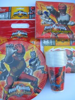 POWER RANGERS PARTY RANGES (Partyware) {fixed £1 UK p&p)