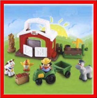 Fisher Price LITTLE PEOPLE Discovering ANIMALS at the FARM Playset 
