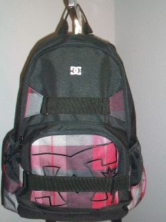  Company Nelstone Red/Black Plaid skateboard backpack bookbag new nwt