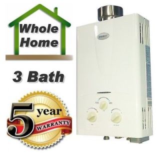 Tankless Water Heater 3.1 GPM Propane Gas Instant hot water On Demand 