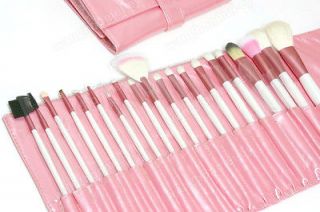 20 Pcs Professional Makeup Brush Set Kit +Case Rose