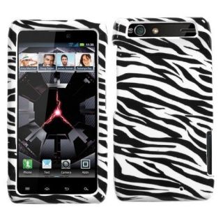 Black and White Zebra Print Protector Case Cover for Motorola Droid 