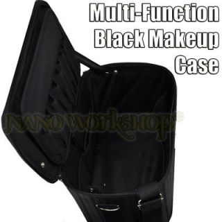 Cosmetic Makeup Case (Flexible compartment) Black #339