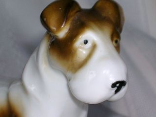   FOX TERRIER figurine GERMANY Ceramic DOG Puppy Pet Christmas Gift