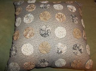 Vintage Chic Pirouette 100% Cotton Decorative Bed Pillow Shabby Tan 