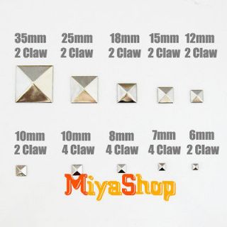 20000pcs Pyramid Studs Rock Spikes Spots Square Leather Craft DIY 