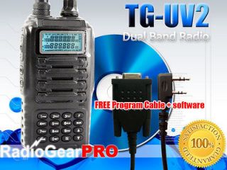   TG UV2 Dual Band radio + Earpiece + Com port Program Cable + CD