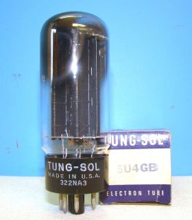 5U4GB NOS Tung Sol radio amplifier vintage vacuum tube valve tested 