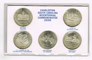 1976 CHARLESTON SC Bicentennial Commemorative Coin Set NR
