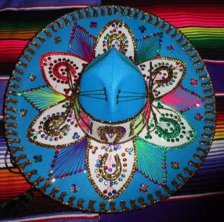 Extra Fancy Adult MEXICAN SOMBRERO Charro Mariachi Costume HAT Cinco 