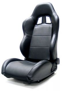 Yonaka Synthetic Leather Universal Racing Seats Black Red Blue White 
