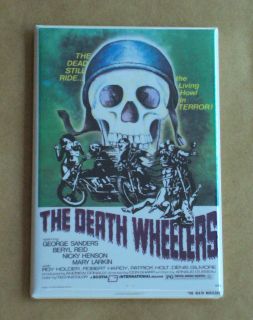 Death Wheelers FRIDGE MAGNET motorcycle movie poster exploitation 