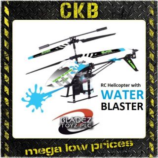   WATER Blaster Remote Radio Control Helicopter Mini Gyro Indoor Toy RC