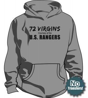 Rangers 72 Virgins US Army Military Airborne New Hoodie