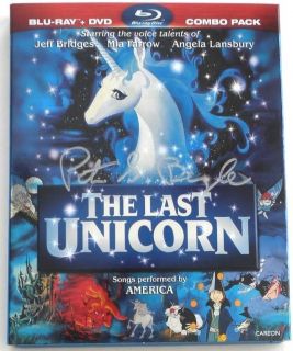   Beagle The Last Unicorn BLU RAY + DVD Combo Pack 4 Autographs
