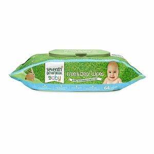 Seventh Generation Chlorine Free Baby Wipes, Unscented Refill 70 ea