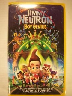 Jimmy Neutron Boy Genius (VHS, 2002, Clam Shell)
