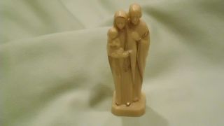 Catholic Religious Tiny Holy Family Statue Figurine Plastic Jesus Mary 