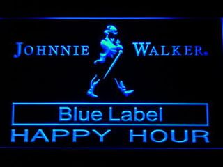 Newly listed 636 b Johnnie Walker Blue Label Happy Hour Neon Sign