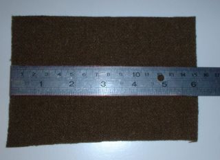 US Army WWII wool blanket scrap material for repair 4 X 6 mustard 