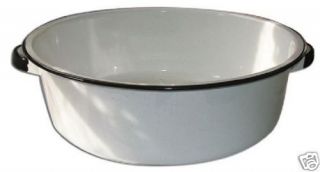 CHP Graniteware 15Qt White Dish Pan Speckled Enamelware