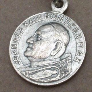 Pope John XXIII Vatican Charm Religious Medal Vintage