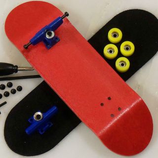 Peoples Republic   Red 30mm Complete Wooden Fingerboard   Basic 