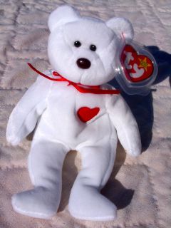 TY Retired Beanie Baby Valentino the Bear February 14, 1994