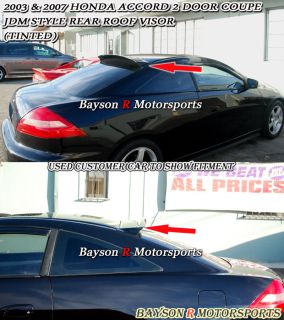 03 07 Accord 2dr JDM Rear Roof Window Spoiler Visor (Fits: Accord)