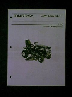 MURRAY RIDING MOWER 52 DECK S 1257 776010 PARTS MANUAL