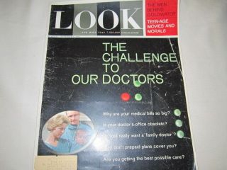 Look November 3 1964  Challenge for our Doctors  Vintage Magazine 
