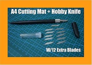 OVP A4 Size Cutting Mat Non Slip Grid Lines Crafts Knifes Kit Models 