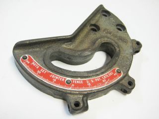 Rockwell/Delta/Milwaukee Vintage 4 Jointer Fence Casting Protractor 