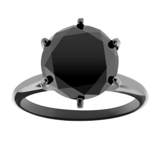 black diamond engagement ring in Engagement Rings
