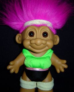 WORK OUT Russ Troll Doll NEW IN BAG 9 EXERCISE AEROBIC