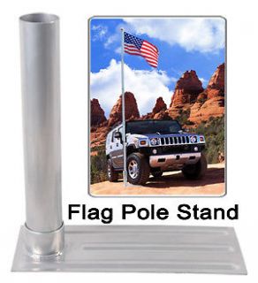   Flag Pole Tailgating Tire Wheel Stand Holder Mount RV Car Tailgate New