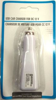 Dual USB Car Charger for dc 12v for iPhone Ipod   Same Day FREE 