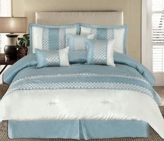 Discount 7pc Luxury Andrea Comforter Pillow Sham Bed Skirt Bedding 