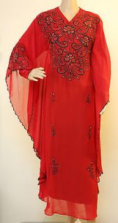   Abaya Jibab  Chiffon full length long sleeves embroi​dery neck