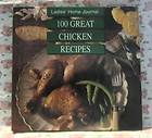   Home Journal 100 Great Chicken Recipes (1994, Spiral Bound Hardcover