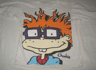 OFFICIAL RUGRATS Chuckie gray Graphic T shirt boys 7