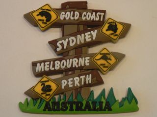 AUSTRALIAN SOUVENIR MAGNET AUSTRALIAN ROAD SIGNS