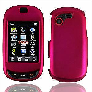 SAMSUNG GRAVITY T T669 ROSE PINK HARD COVER PHONE CASE