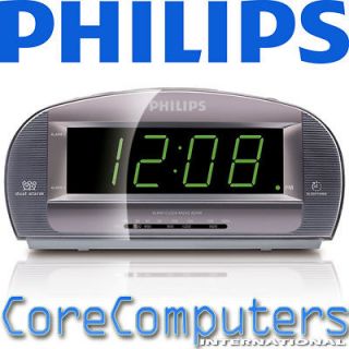 Philips Alarm Clock Radio /w Big LCD Display Dual Alarm New AJ3540