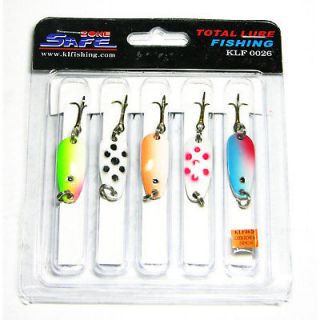 New 5 Fishing Spoon Lure Bait 1/4oz / Bass Trout Salmon Pike Saltwater 